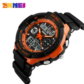 SKMEI Top Luxury Brand Men Military Sports Fashion Casual Watches dual time Digital LED quartz men watches relojes hombre 2016