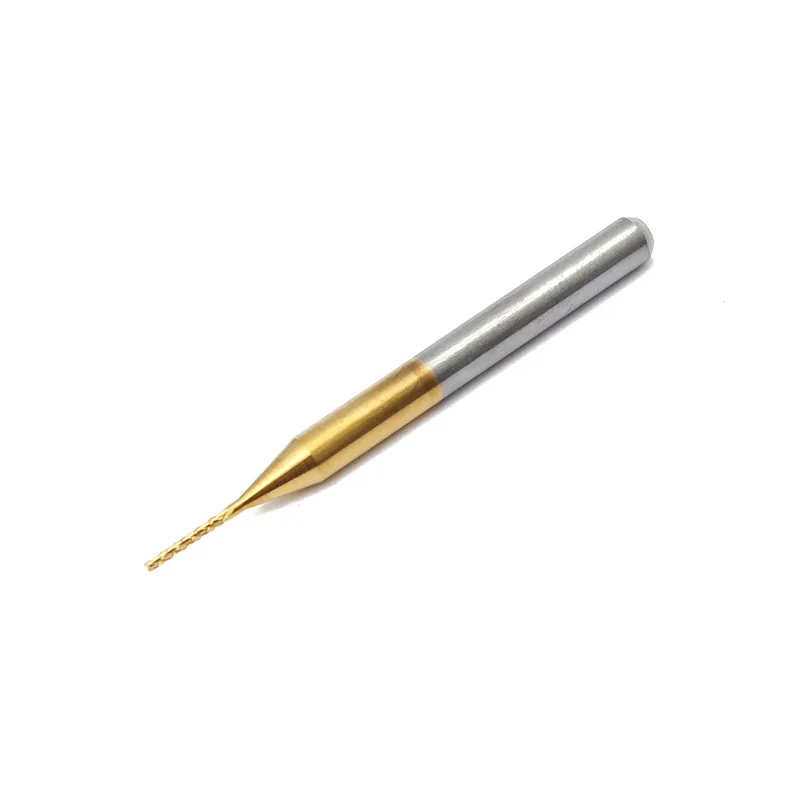 1PC 0.7mm Tungsten Steel Titanium Coat Carbide End Mill Engraving Bits CNC PCB Rotary Burrs Milling Cutter Drill Bit