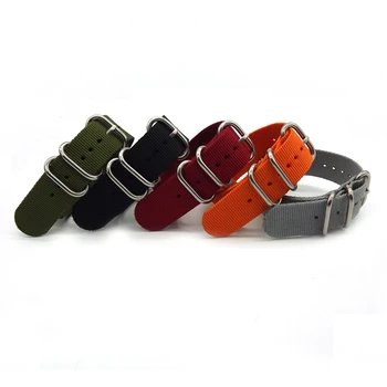 Special Offer Wholesale 18mm 20mm 22mm 24mm Nylon Nato Watch Band Solid color Zulu Nylon Watch Band Straps