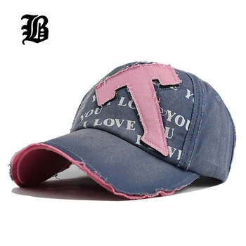 2016 Cotton Embroidery Letter T Baseball Cap Snapback Caps Adjustable Hat Fitted Casquette Hat For Women Custom Hats