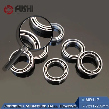 MR117 Bearing ABEC-1 (10PCS) 7X11X2.5 mm Miniature MR117- Open Ball Bearings