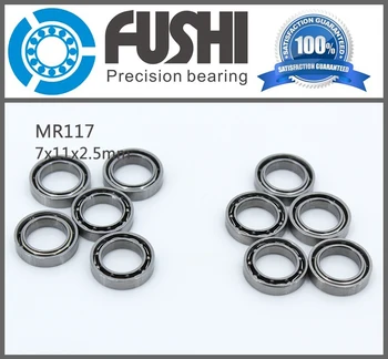 MR117 Bearing ABEC-1 (10PCS) 7X11X2.5 mm Miniature MR117- Open Ball Bearings